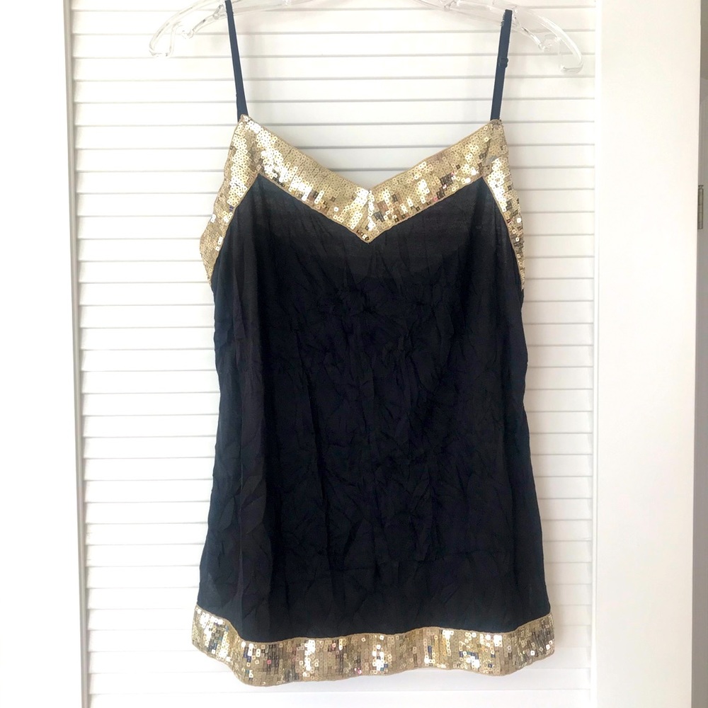PERFECT Gold Embellished Camisole NWOT!